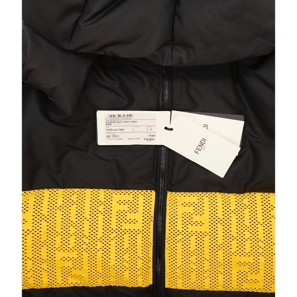 Fendi Puffer Jacket Reversible FF Logo Size X-Large New - Picture 7 of 7